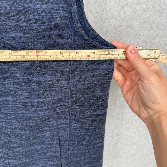 Johnnie O Mens Tahoe Full Zip Vest Size M Admiral Blue Knit Mock Neck NEW FLAW - Picture 12 of 12